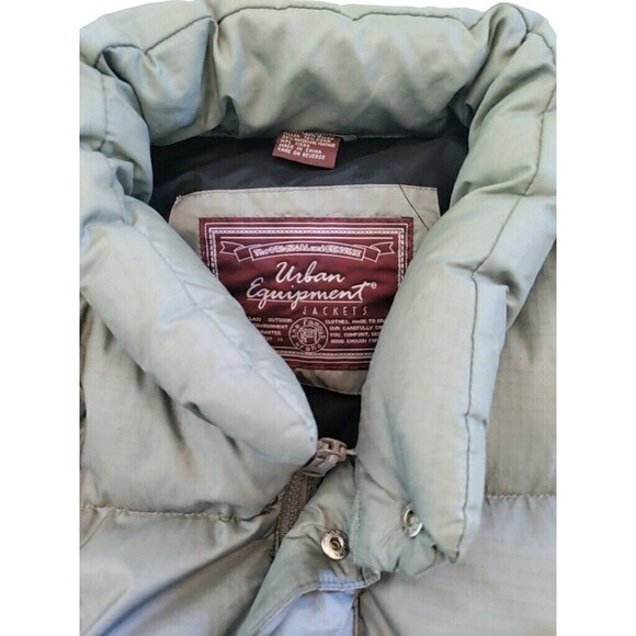 Extra Large Unisex Urban Equipment Gray Puffer Jacket With Removable Sleeves - Picture 2 of 16